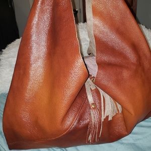Custom leather Hobo